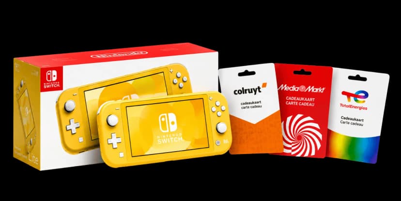 Nintendo Switch Lite jaune + carte cadeau 150€