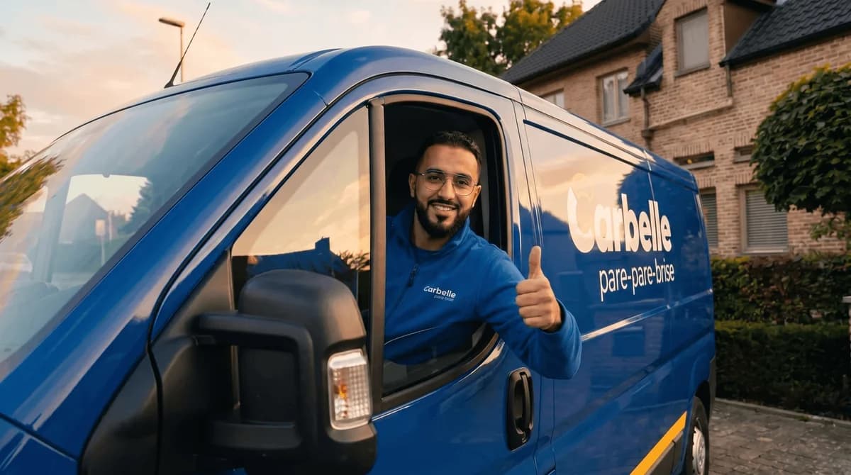 Technicien mobile Carbelle au volant de son van
